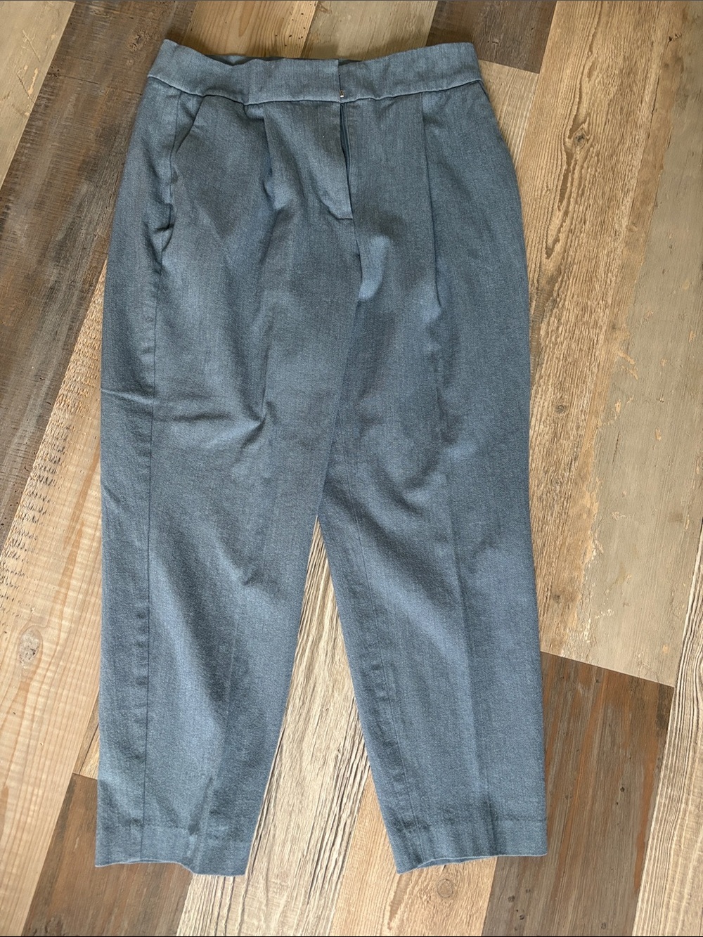 Express Women's Blue Tailored Pleated Trousers